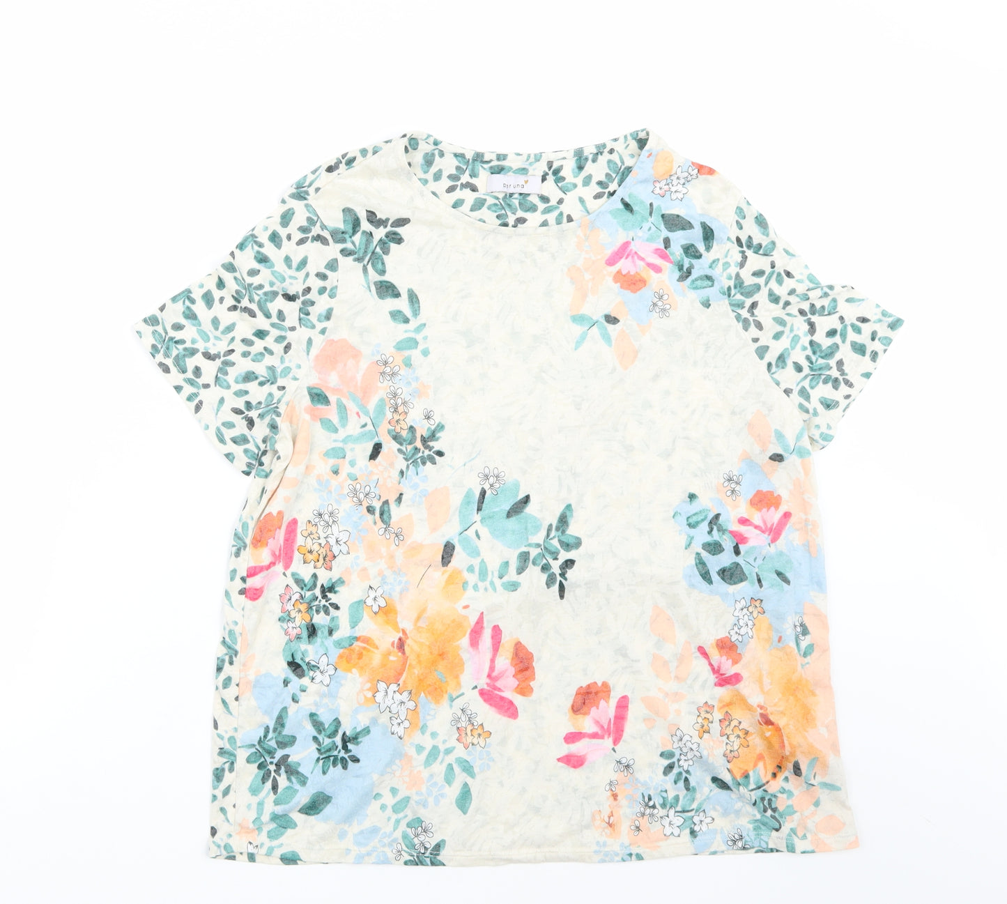 per una  Womens Beige   Basic T-Shirt Size 18