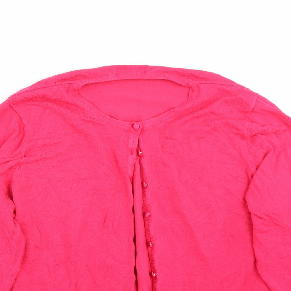 Marks and Spencer Womens Purple   Cardigan Jumper Size 24