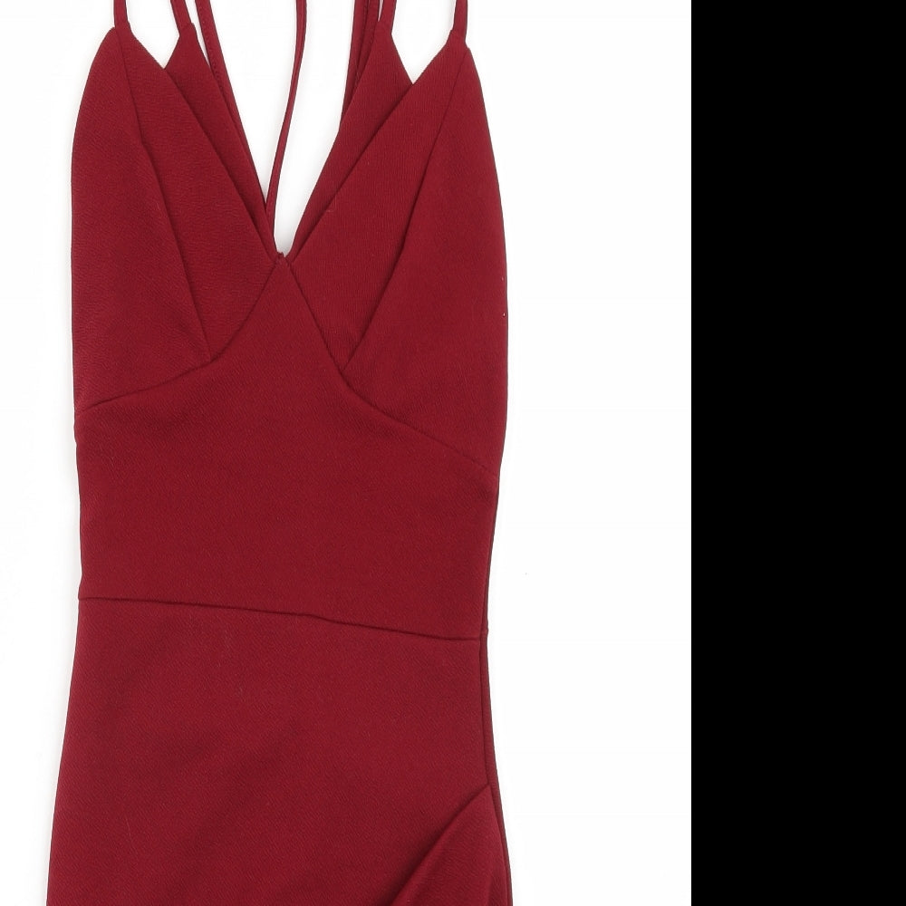 pretty little Thing Womens Purple  Rayon A-Line  Size 6