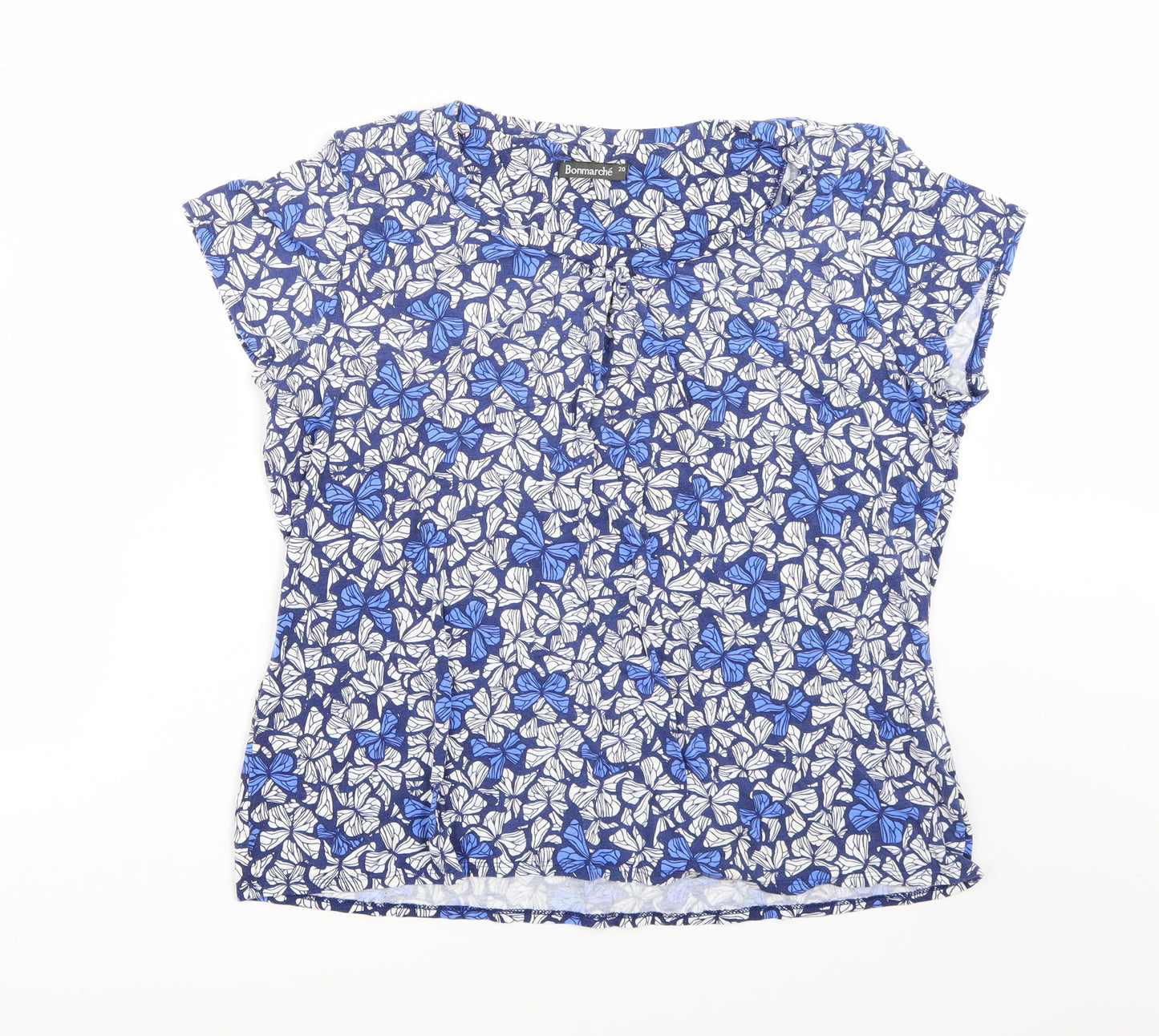 Bonmarché Womens Blue   Basic T-Shirt Size 20