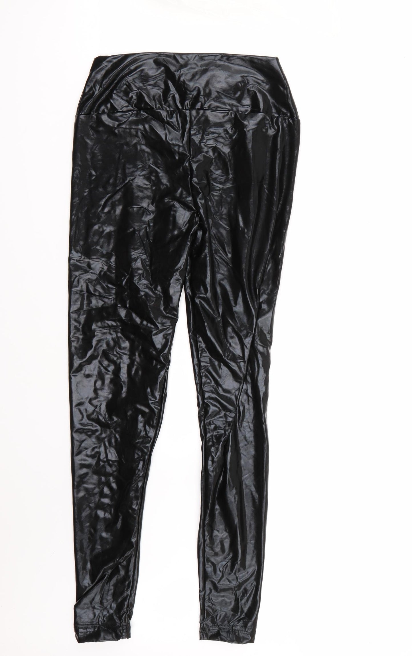 Futoro Womens Black  Ramie Capri Leggings Size L L30 in