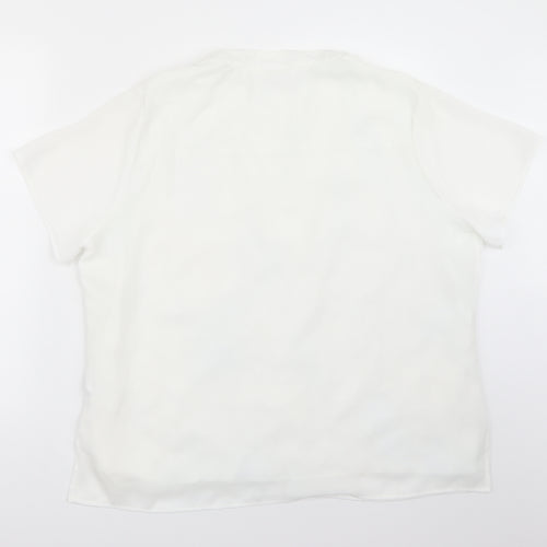 Marks and Spencer Womens White   Basic Button-Up Size 18