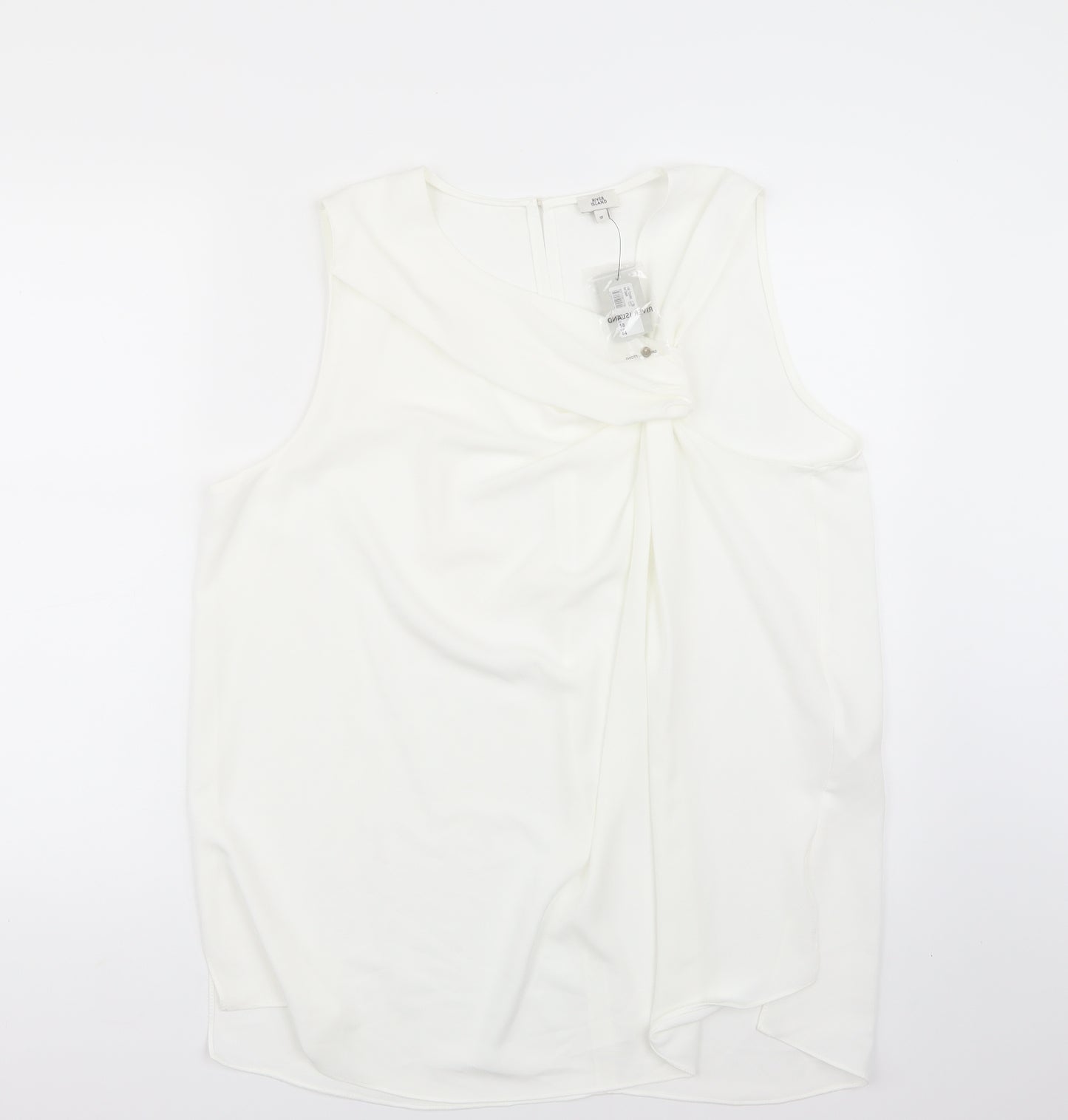 Riverisland Womens White   Basic T-Shirt Size 18