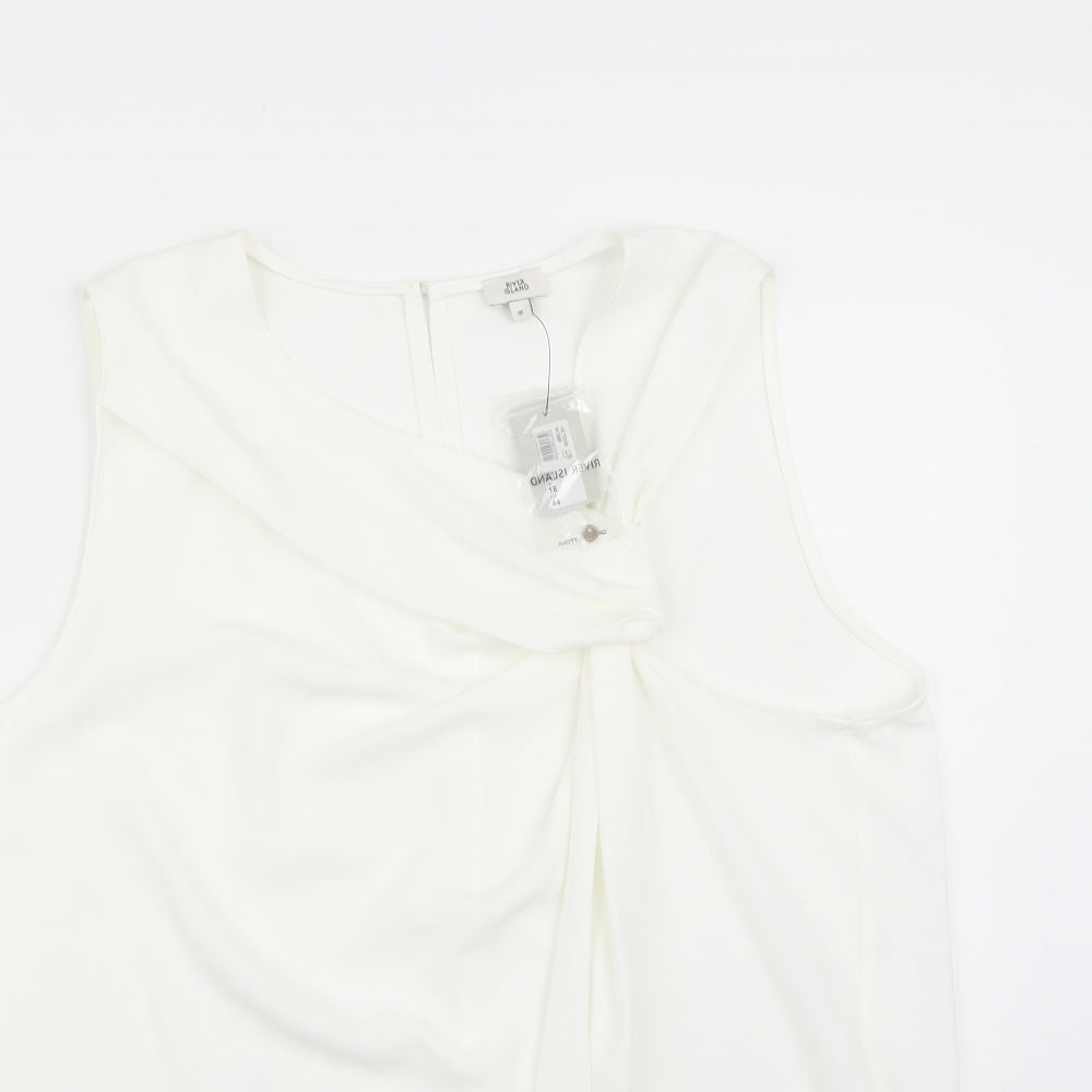 Riverisland Womens White   Basic T-Shirt Size 18