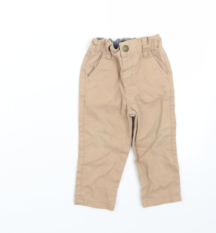 Denim & Co. Girls Brown Capri Jeans Size 9-12 Months