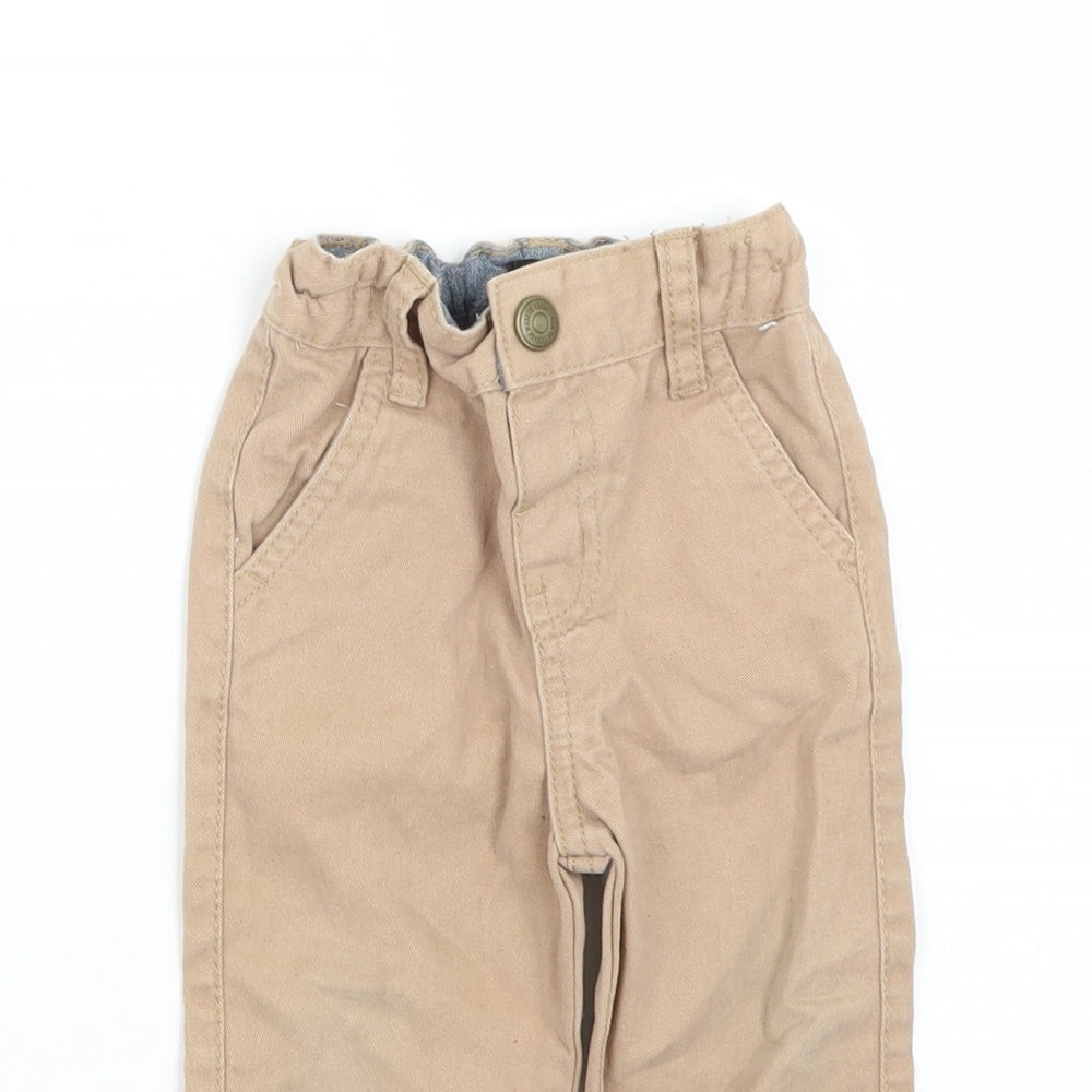 Denim & Co. Girls Brown   Capri Jeans Size 9-12 Months