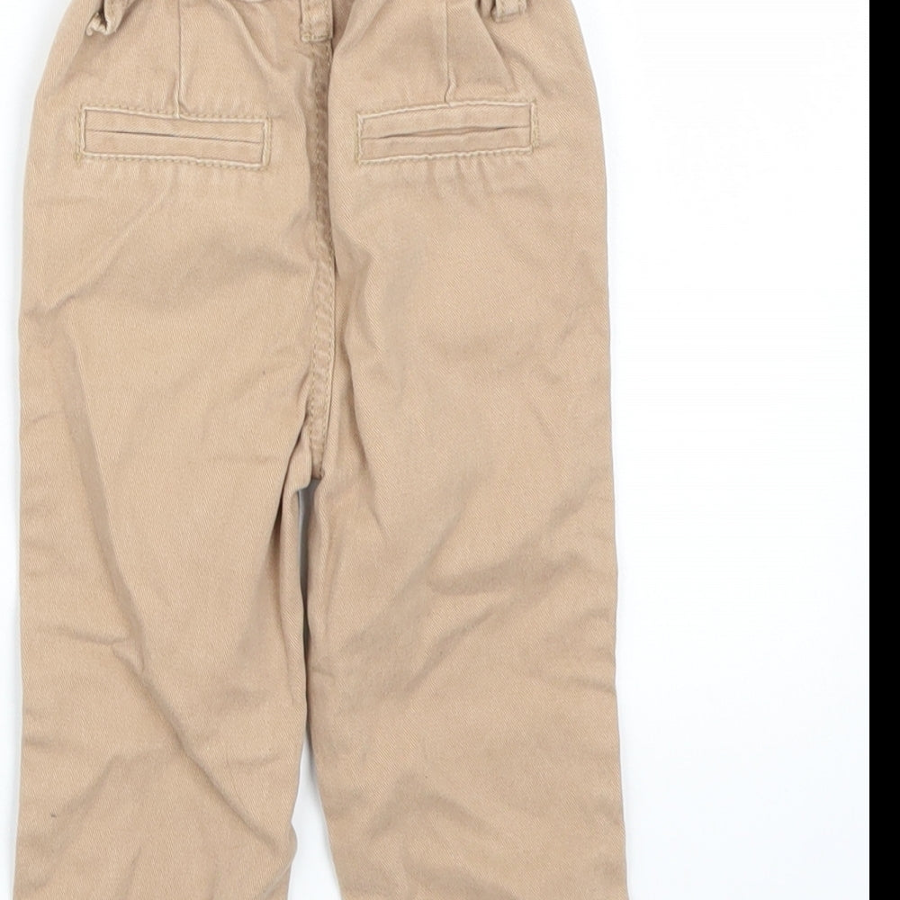 Denim & Co. Girls Brown   Capri Jeans Size 9-12 Months
