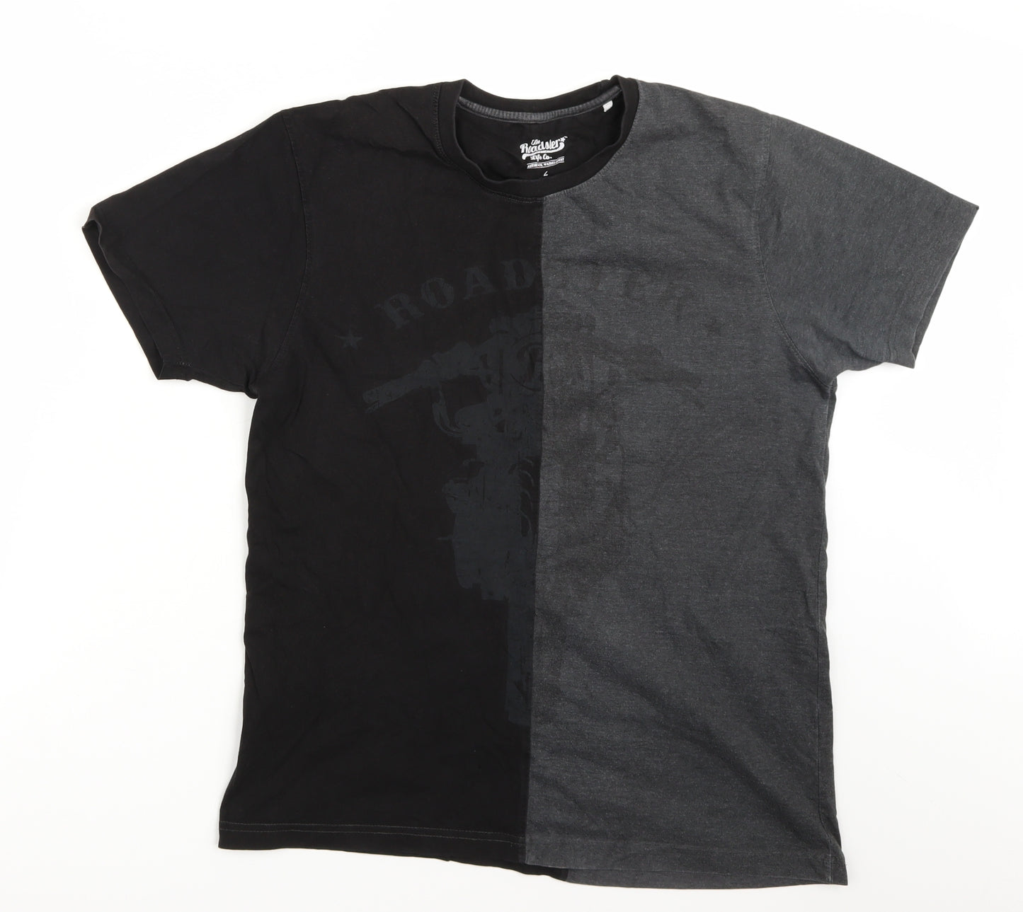 Roadster Mens Black    T-Shirt Size L