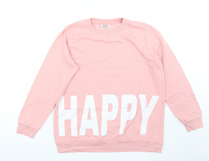 Pep&co Womens Pink   Pullover Jumper Size M