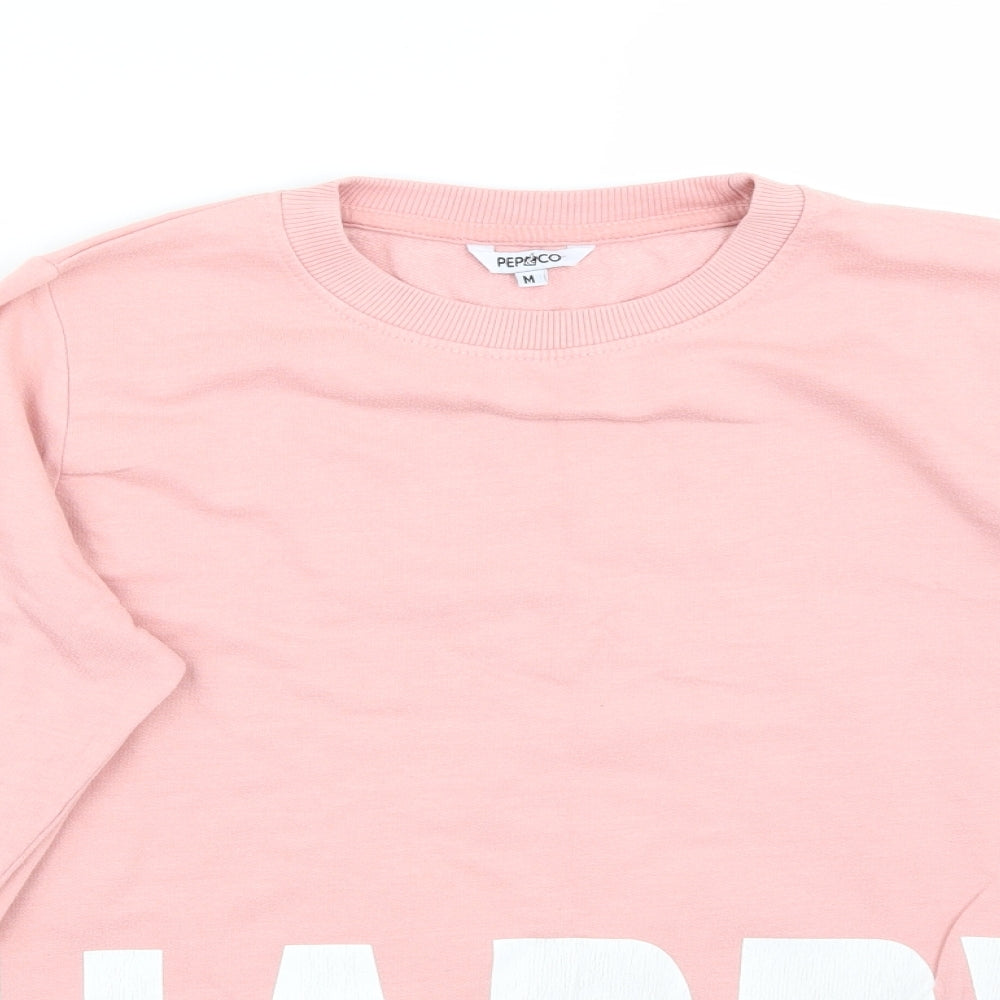 Pep&co Womens Pink   Pullover Jumper Size M