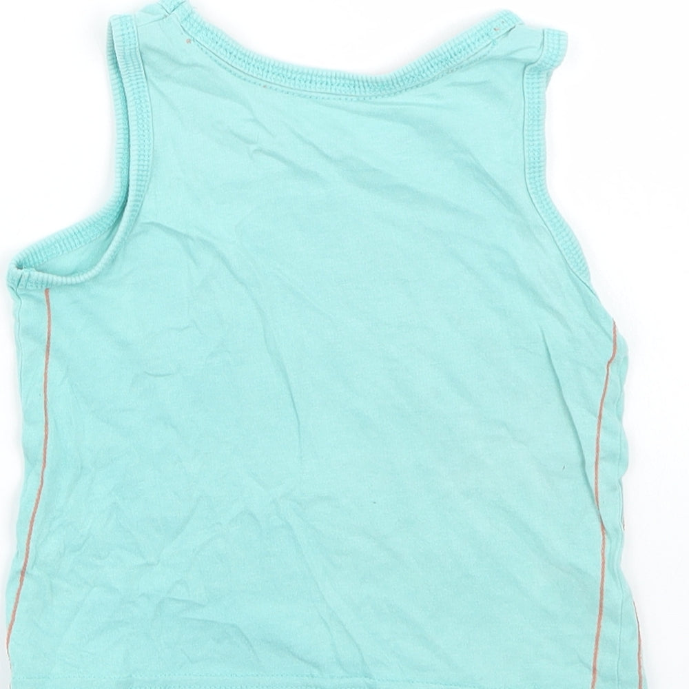 Preworn Girls Green   Basic Tank Size 24 Months