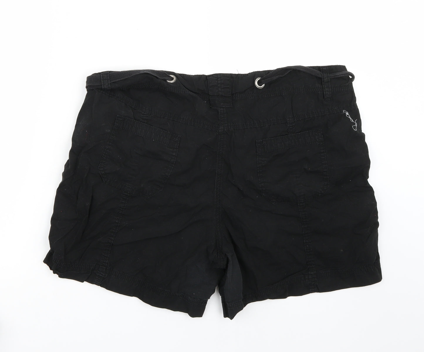 George Womens Black   Cargo Shorts Size 18