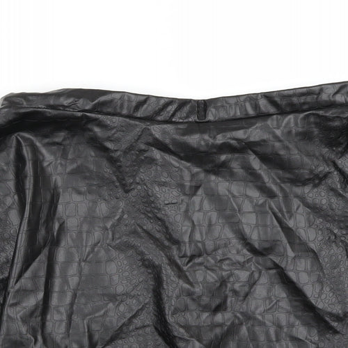 Boohoo Womens Black   A-Line Skirt Size 10