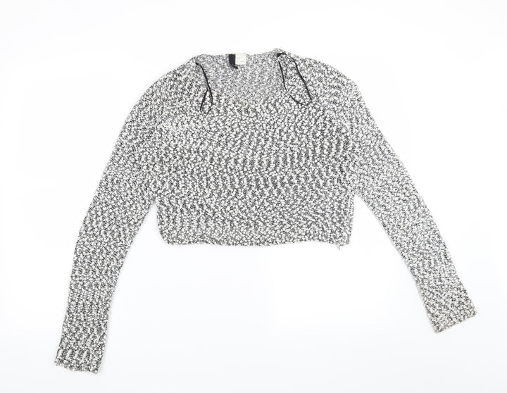 H&M Womens Grey   Pullover Jumper Size L