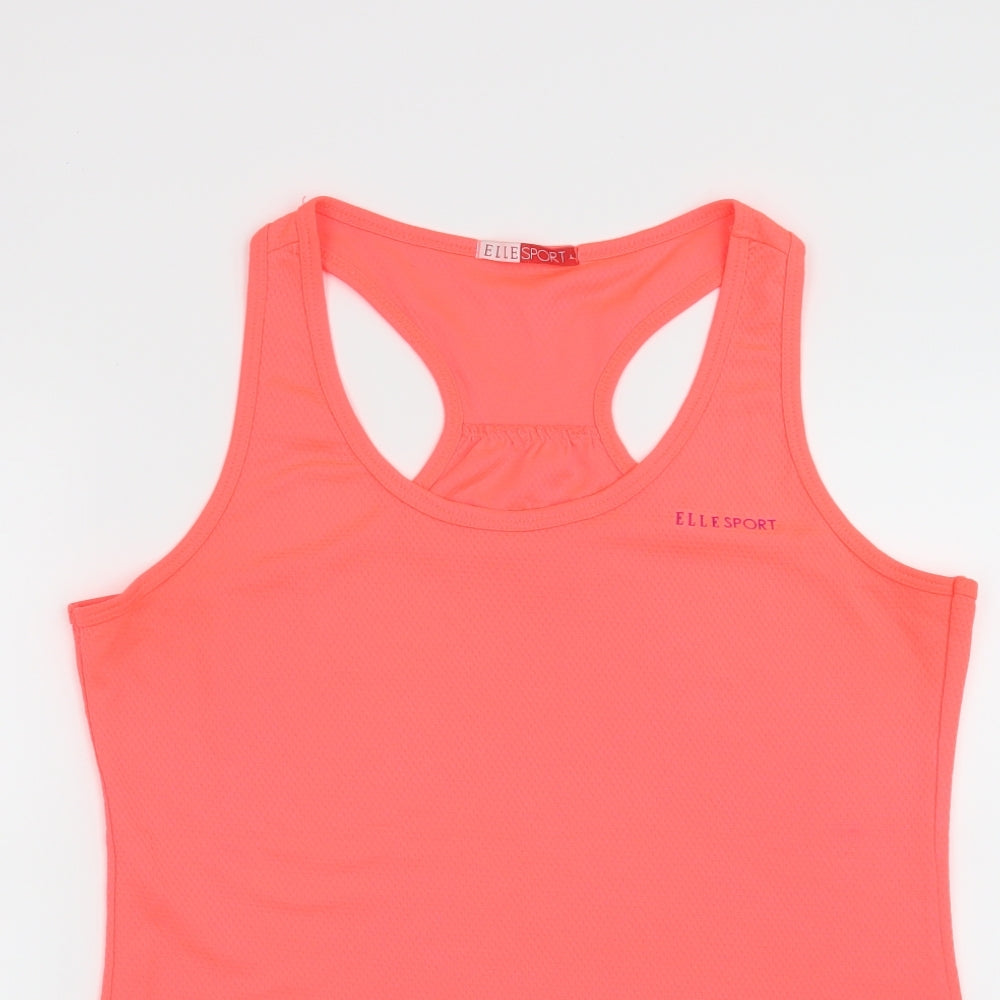 Elle Sport Womens Pink   Basic T-Shirt Size 14