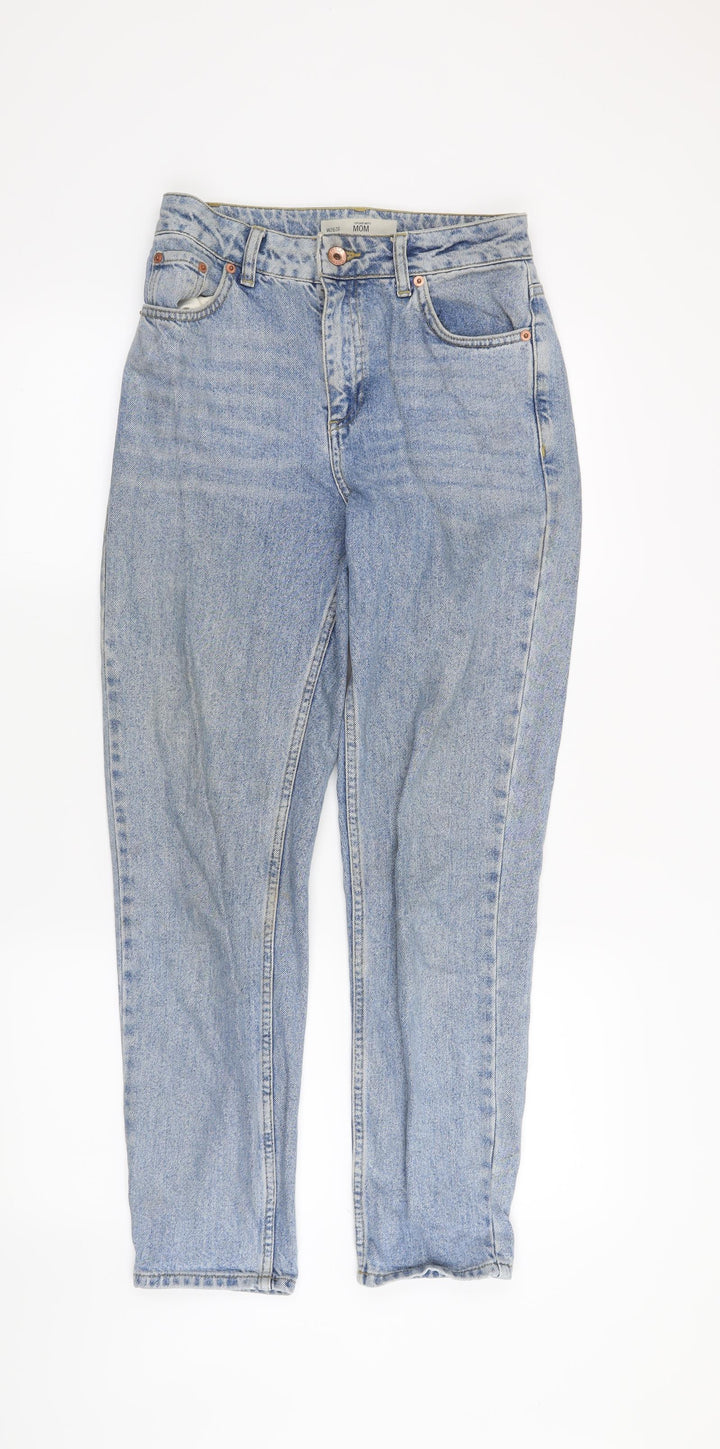 Topshop Womens Black   Straight Jeans Size 26 in L30 in