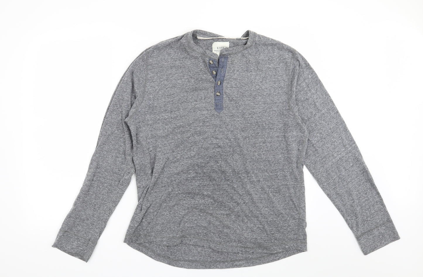 Easy Mens Grey    T-Shirt Size L