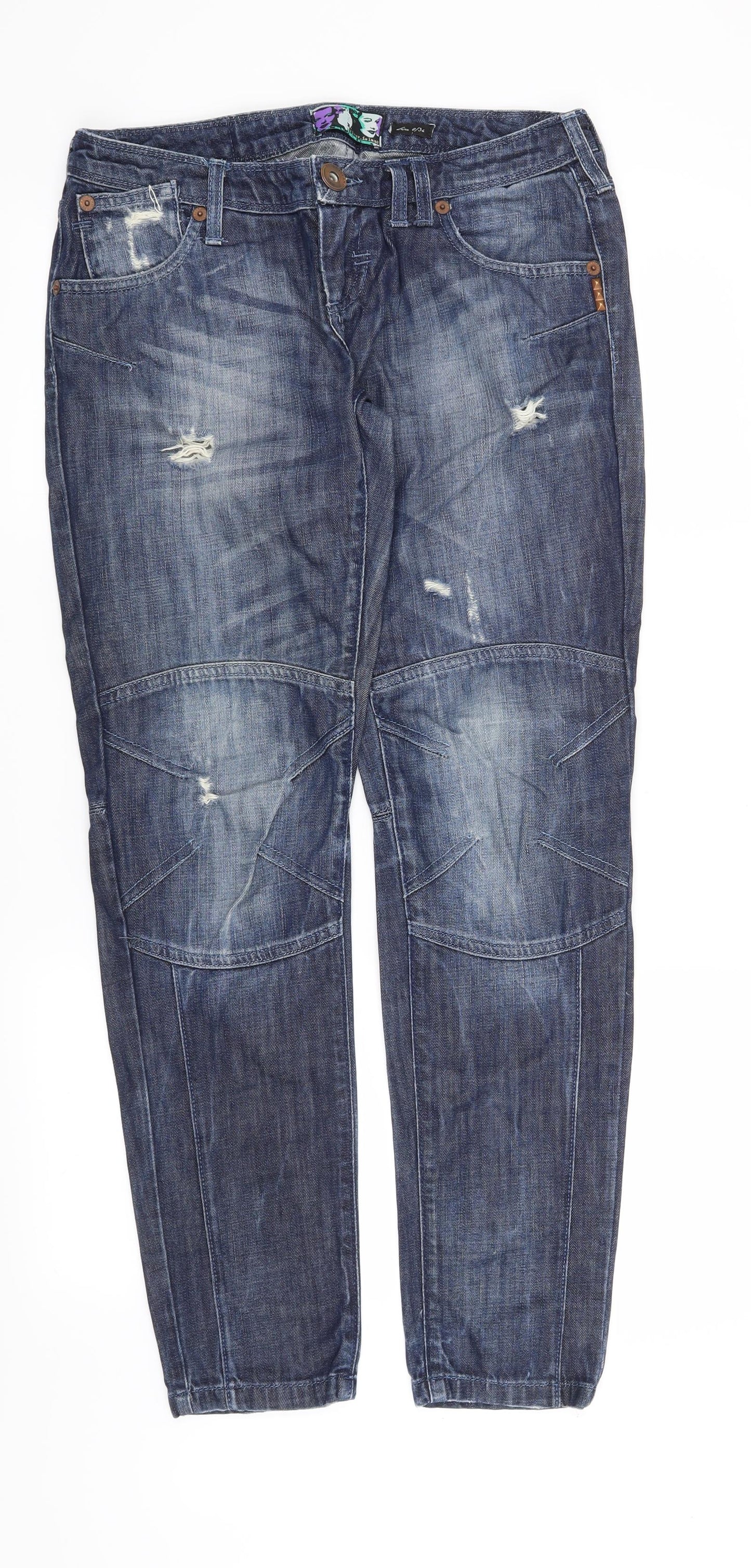 River Island Womens Blue   Straight Jeans Size 8 L29 in