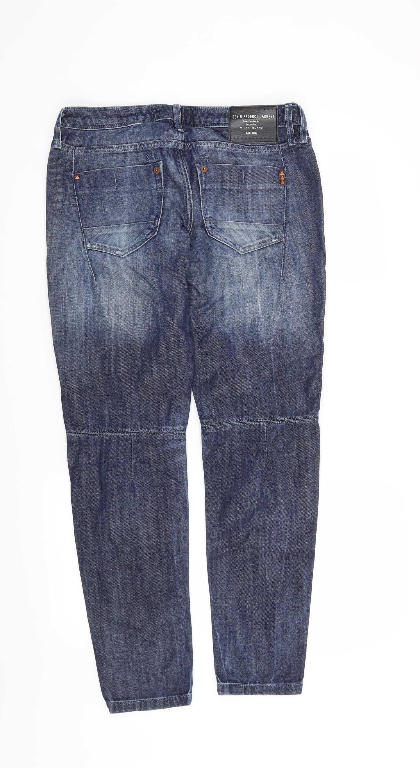 River Island Womens Blue   Straight Jeans Size 8 L29 in