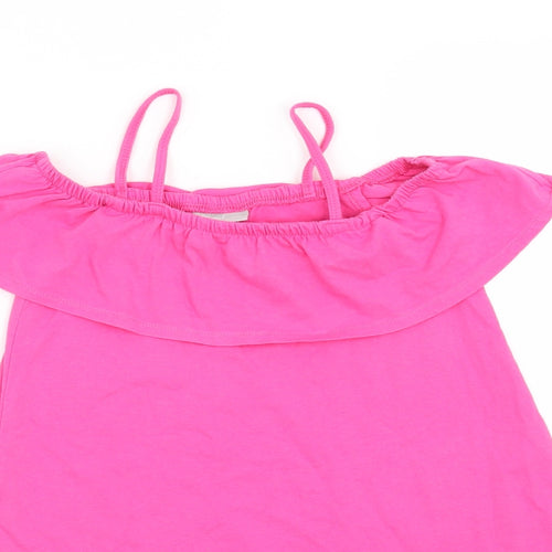 Matalan Girls Pink   T-Shirt Dress  Size 7 Years