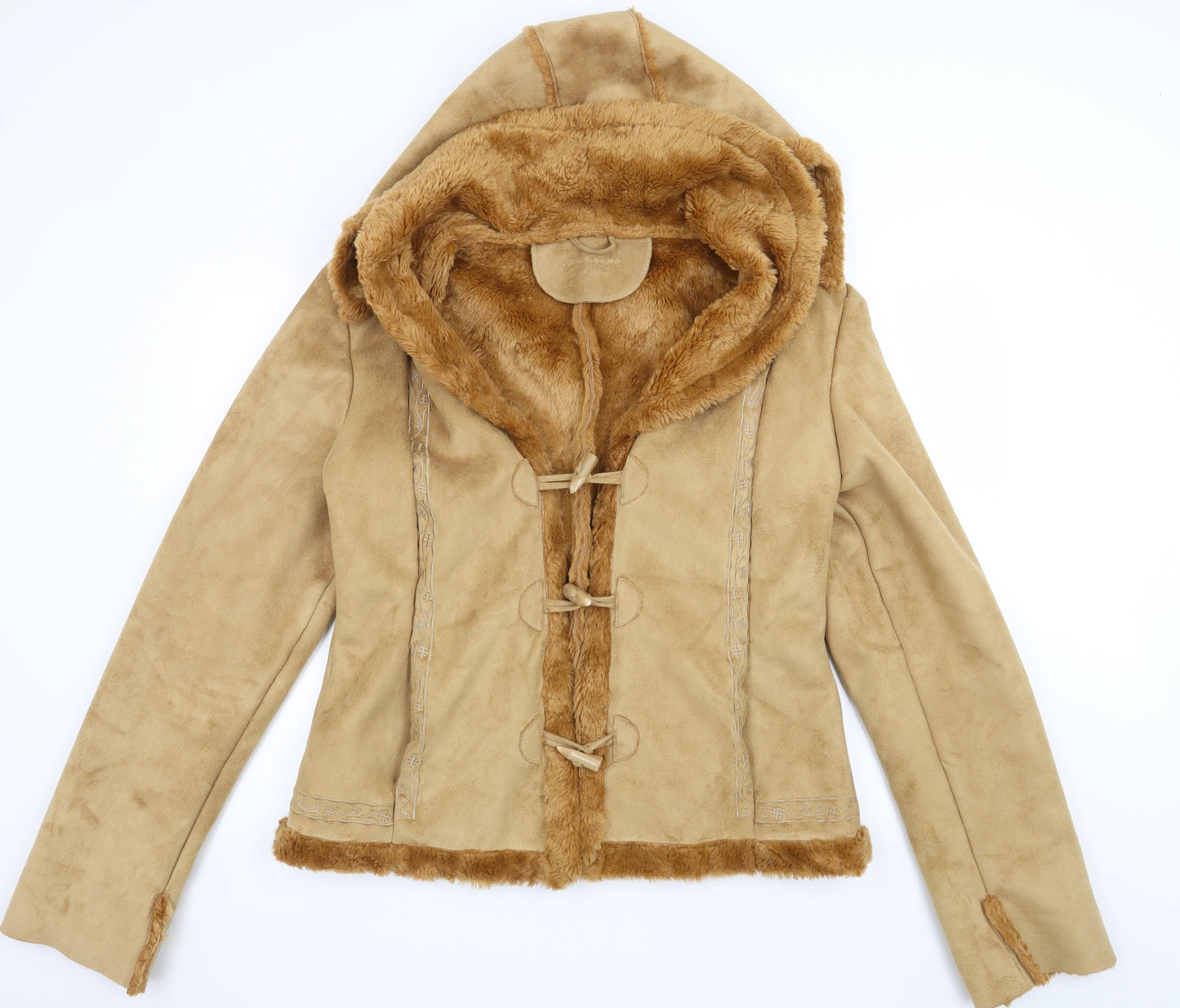 Julia S Roma Womens Beige   Jacket  Size 18
