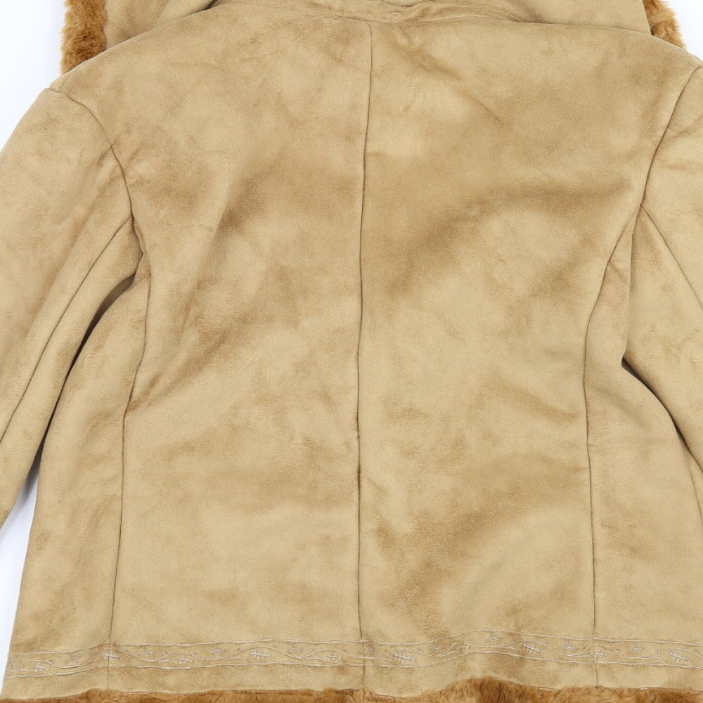 Julia S Roma Womens Beige   Jacket  Size 18