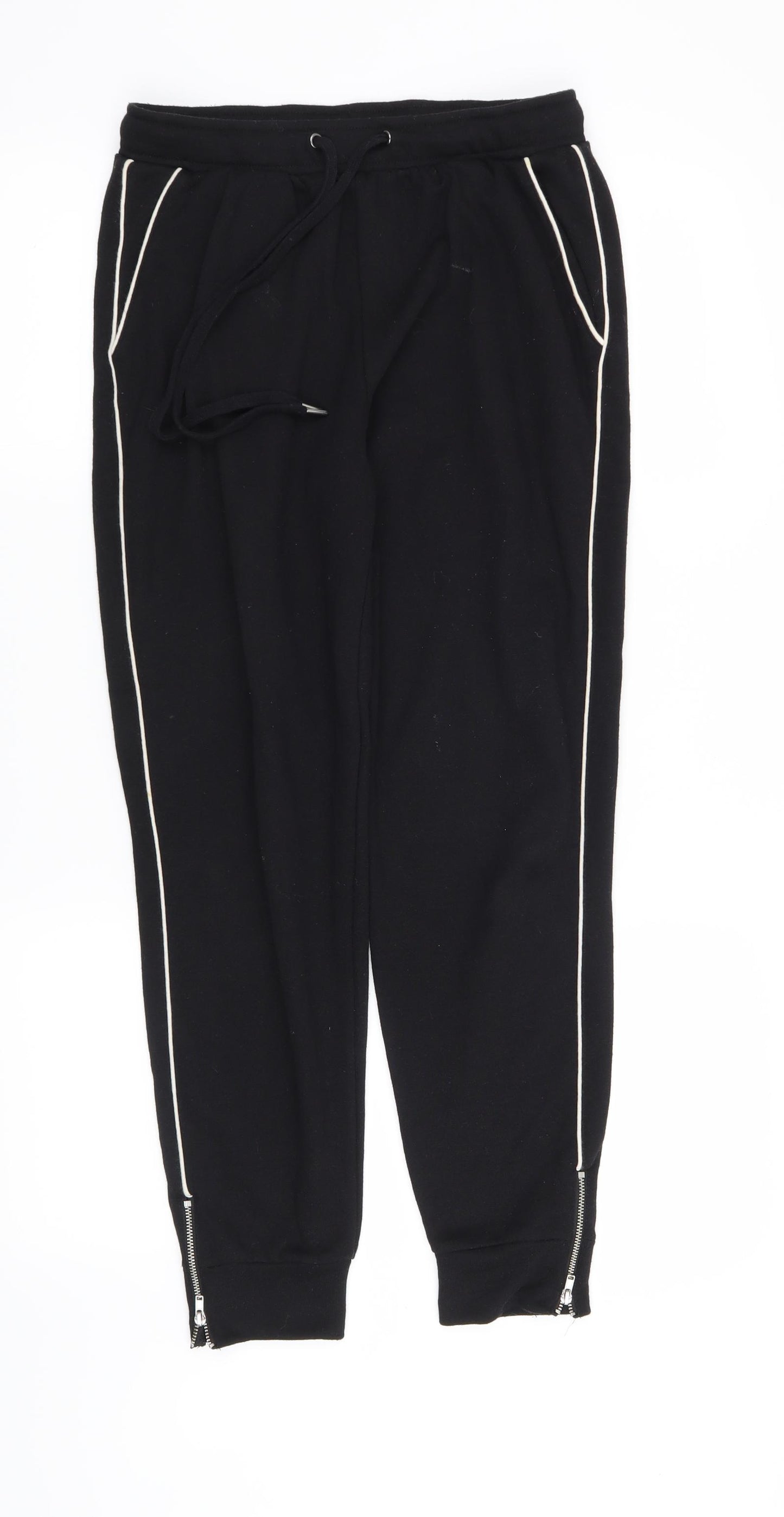 H&M Womens Black   Sweatpants Trousers Size S L27 in