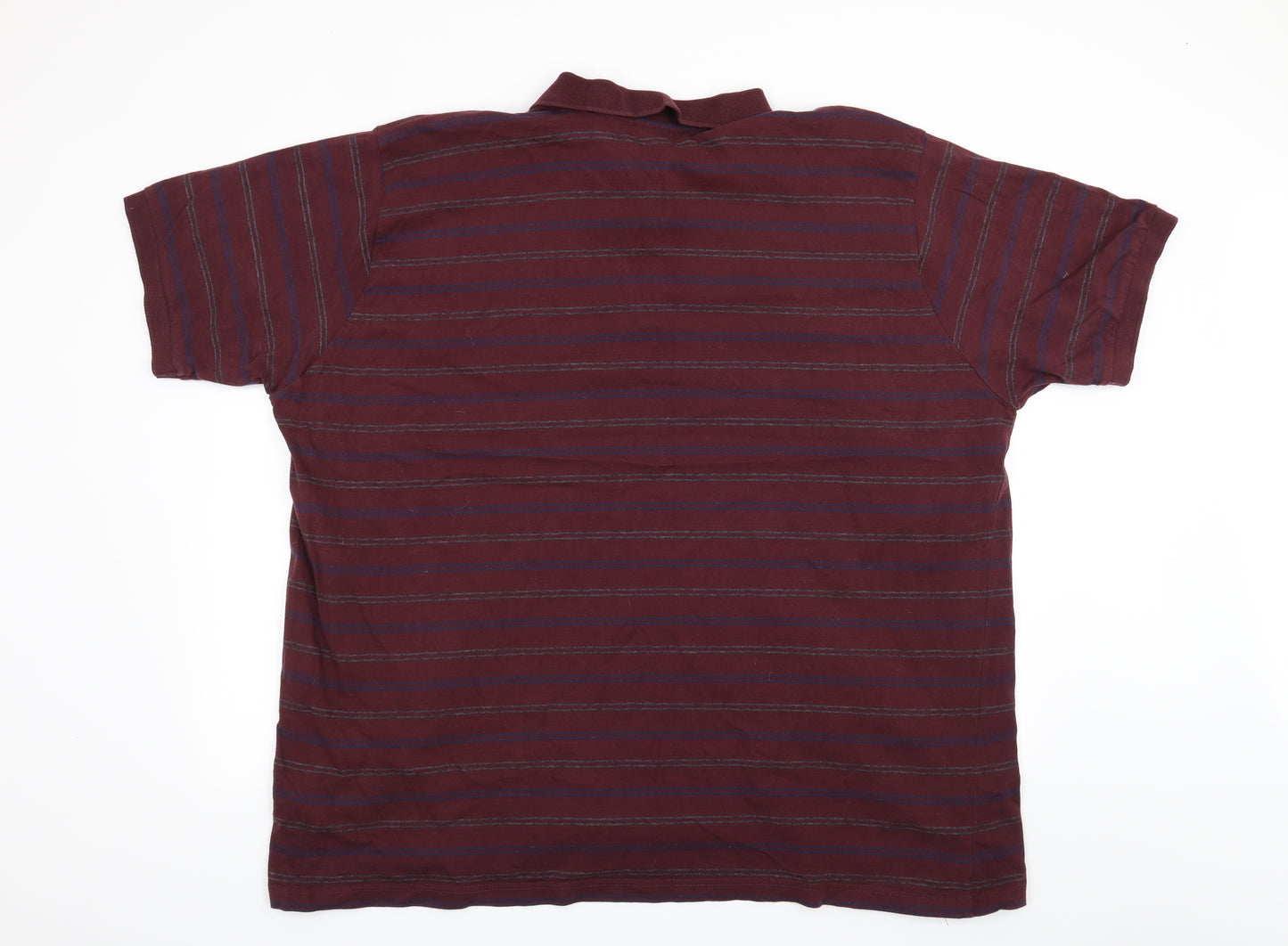 Mitre Mens Red Striped   Polo Size 4XL