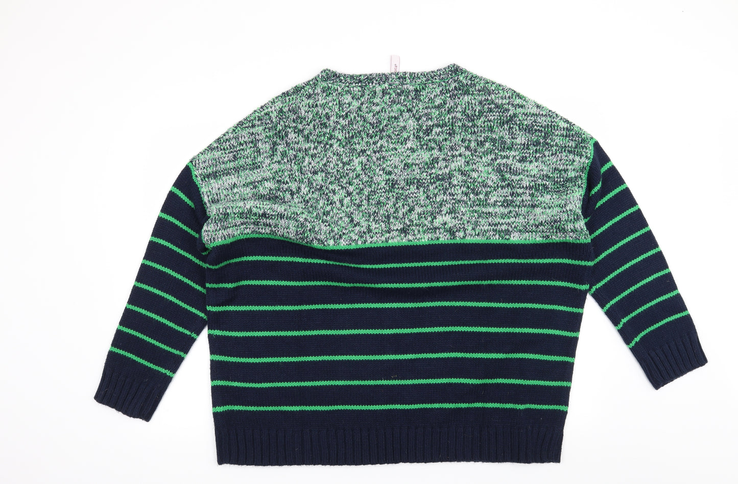 Marisota  Womens Blue Striped  Pullover Jumper Size 24