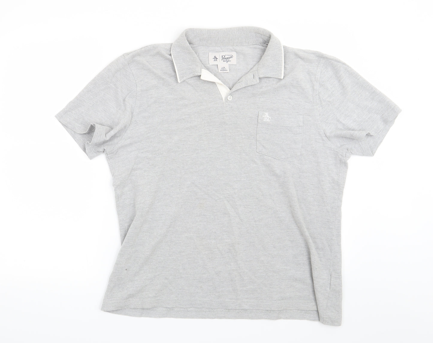 Penguin Mens Grey    Polo Size L