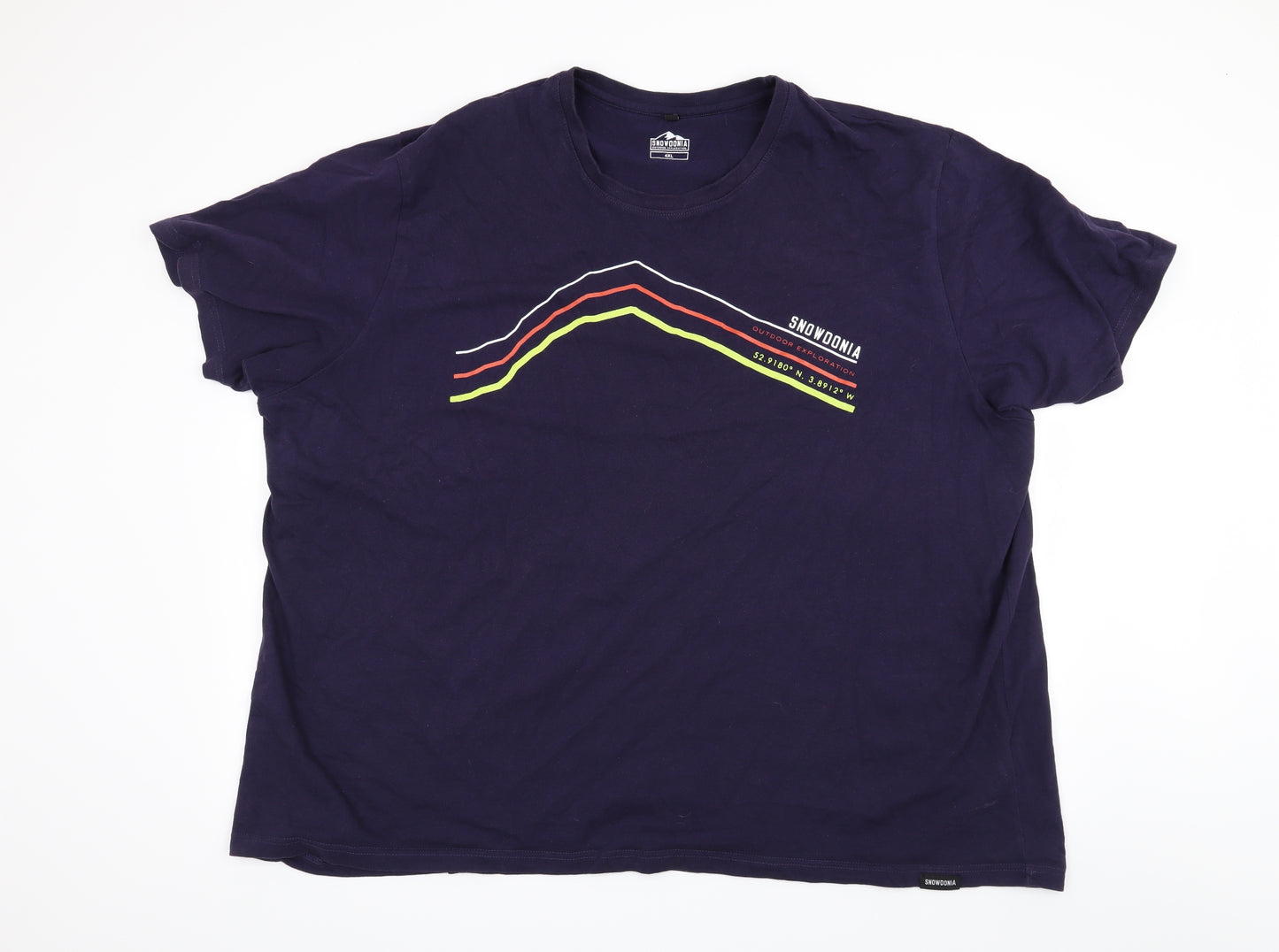 Snowdonia Mens Blue    T-Shirt Size 4XL