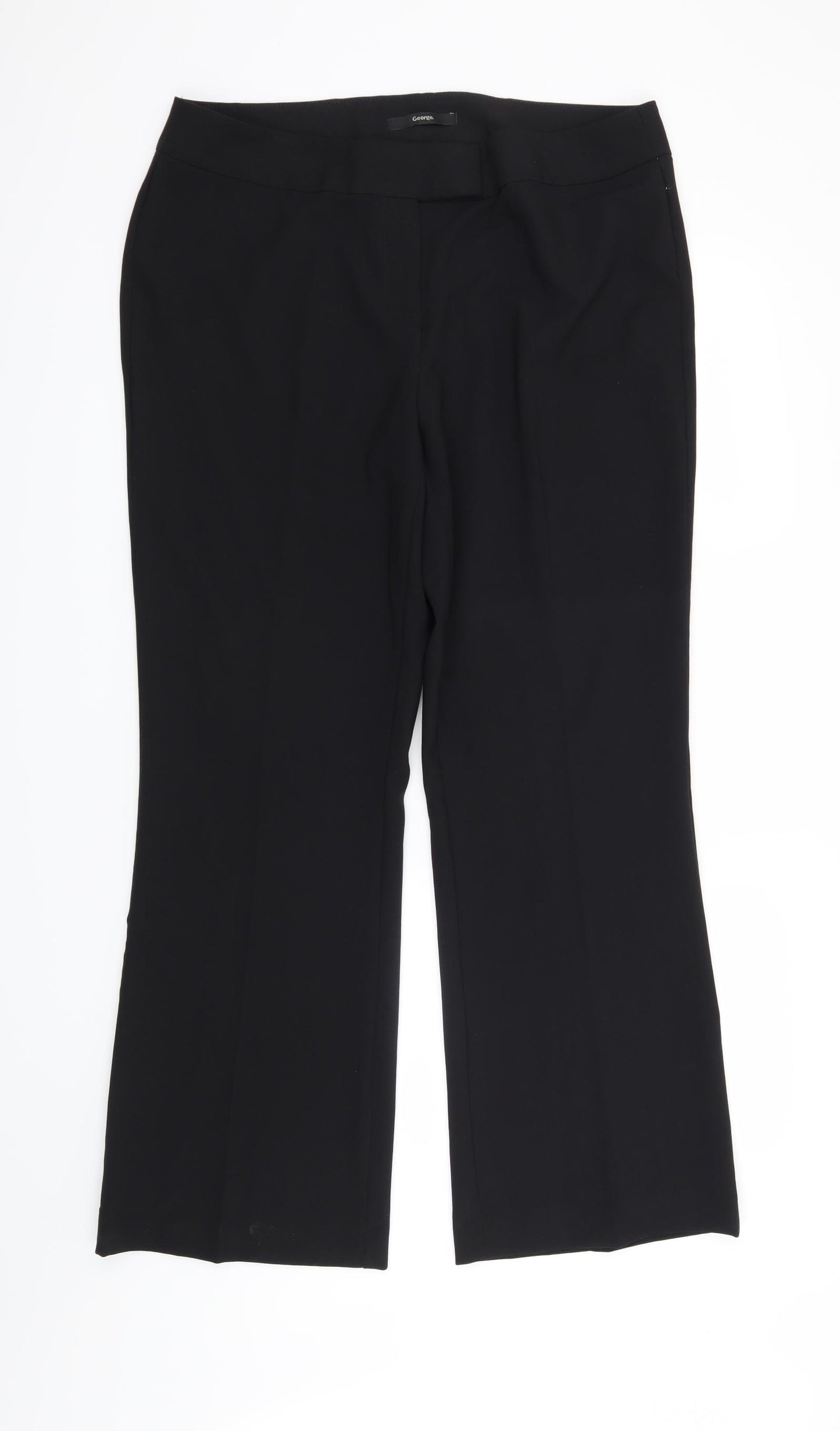George Womens Black   Trousers  Size 16 L30 in