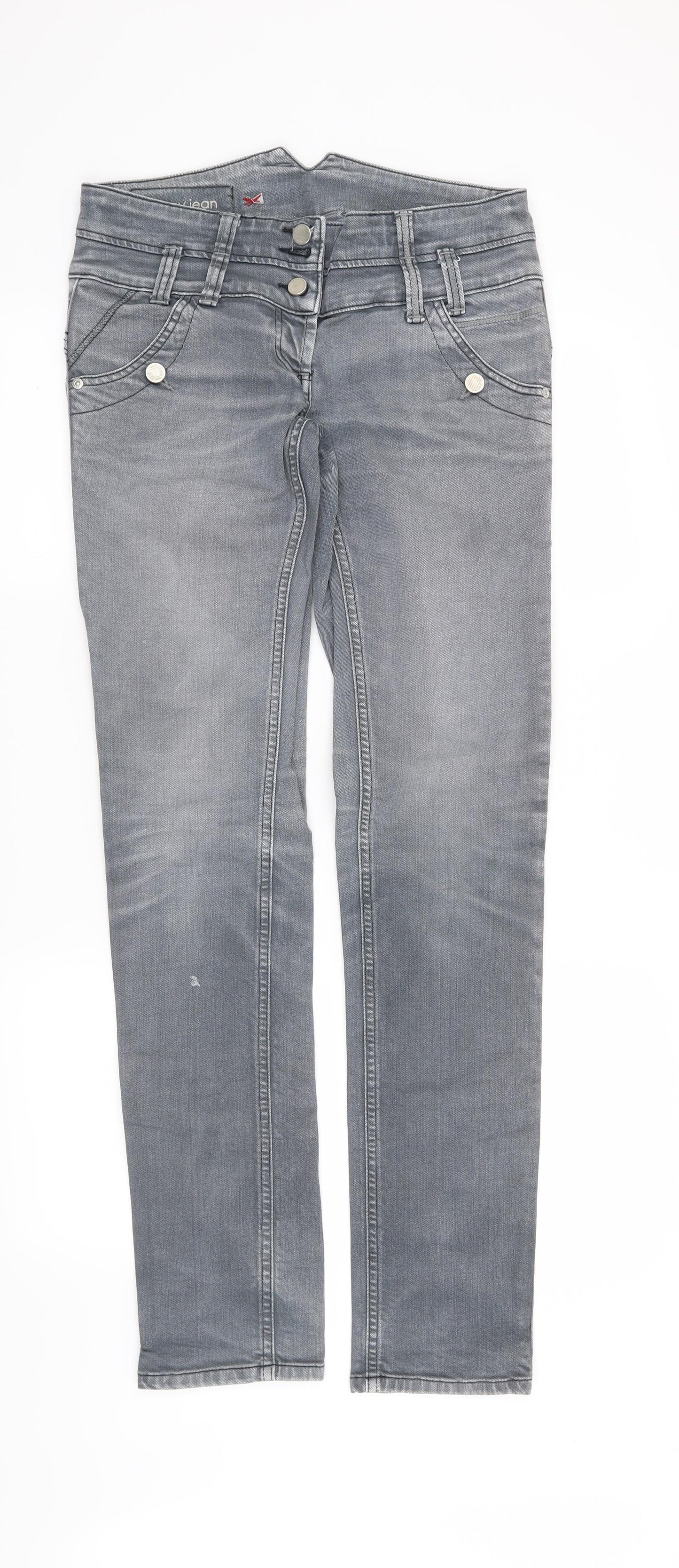 River Island Womens Grey   Skinny Jeans Size 10 L32 in
