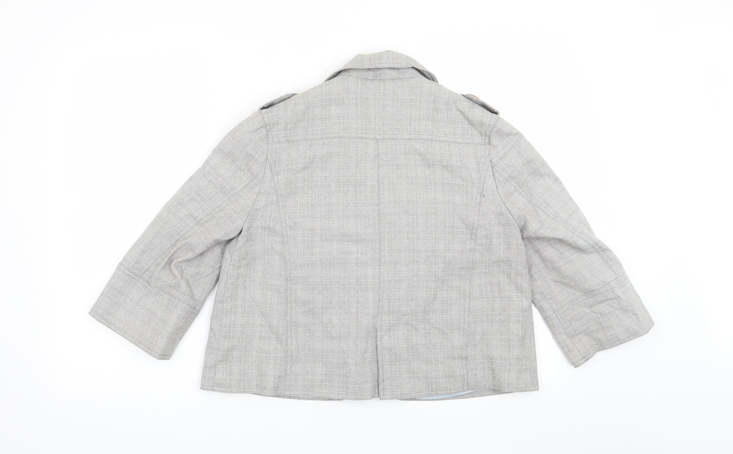 Preworn Womens Grey   Jacket Blazer Size 12
