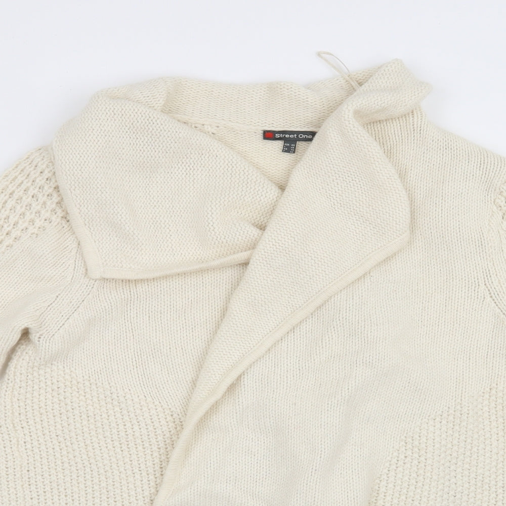 Street One Womens Beige   Cardigan Jumper Size 14