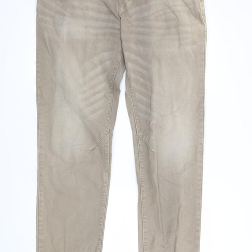 NEXT Mens Beige   Straight Jeans Size 36 in L31 in