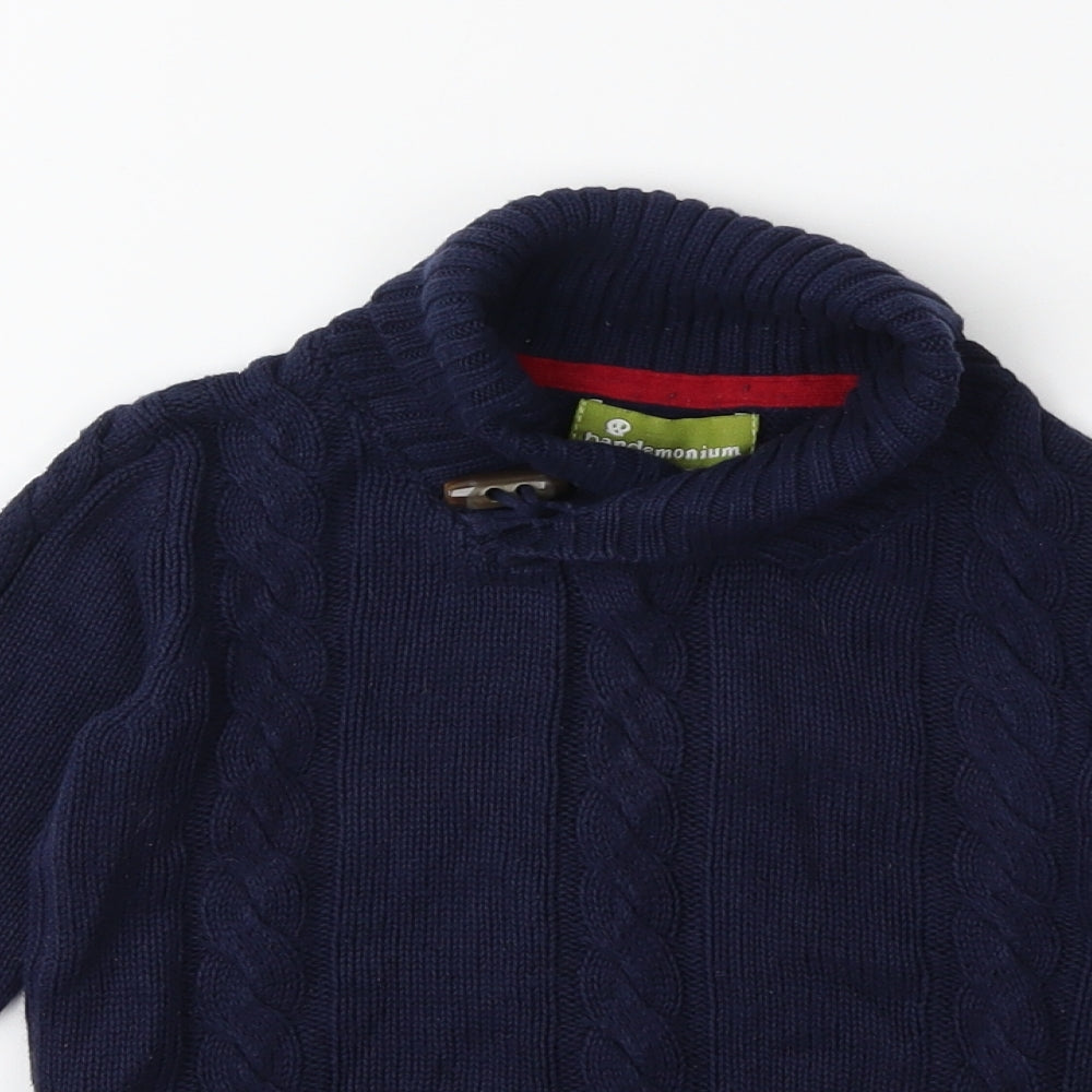 Pandemonium Boys Blue  Knit Pullover Jumper Size 3 Years