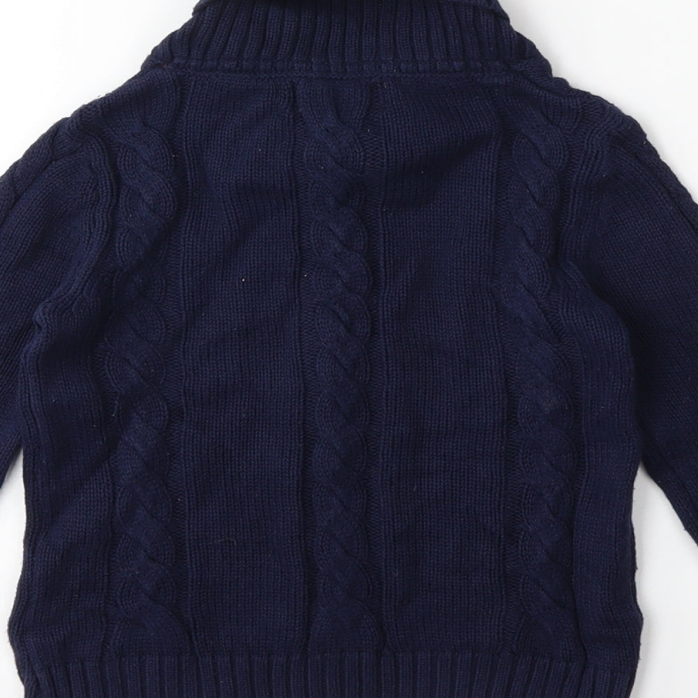 Pandemonium Boys Blue  Knit Pullover Jumper Size 3 Years