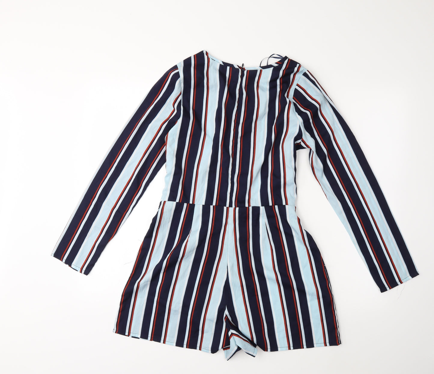 Atmosphere Womens Blue Striped  Playsuit One-Piece Size 12