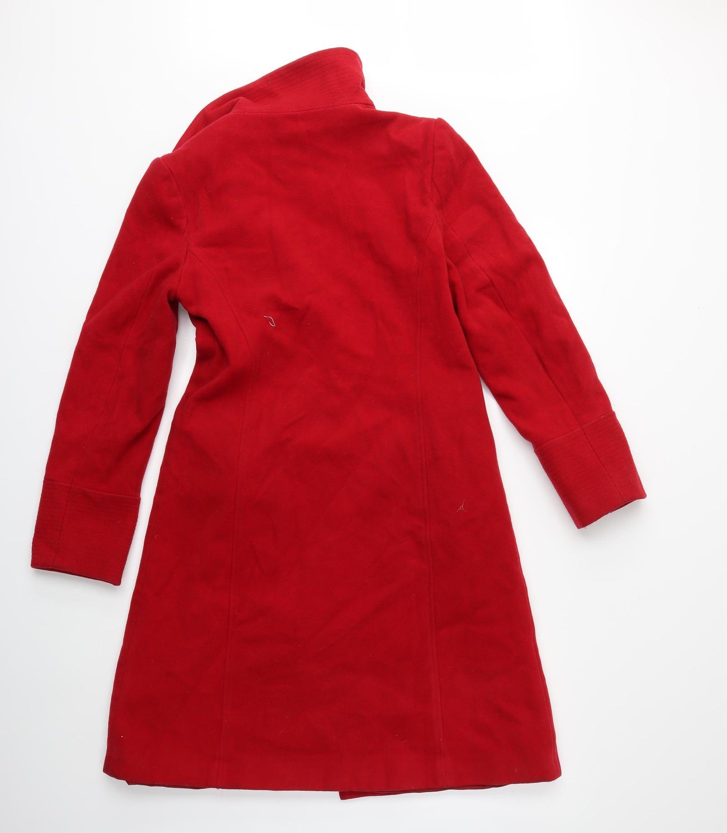 New Look Womens Red   Overcoat Coat Size 10