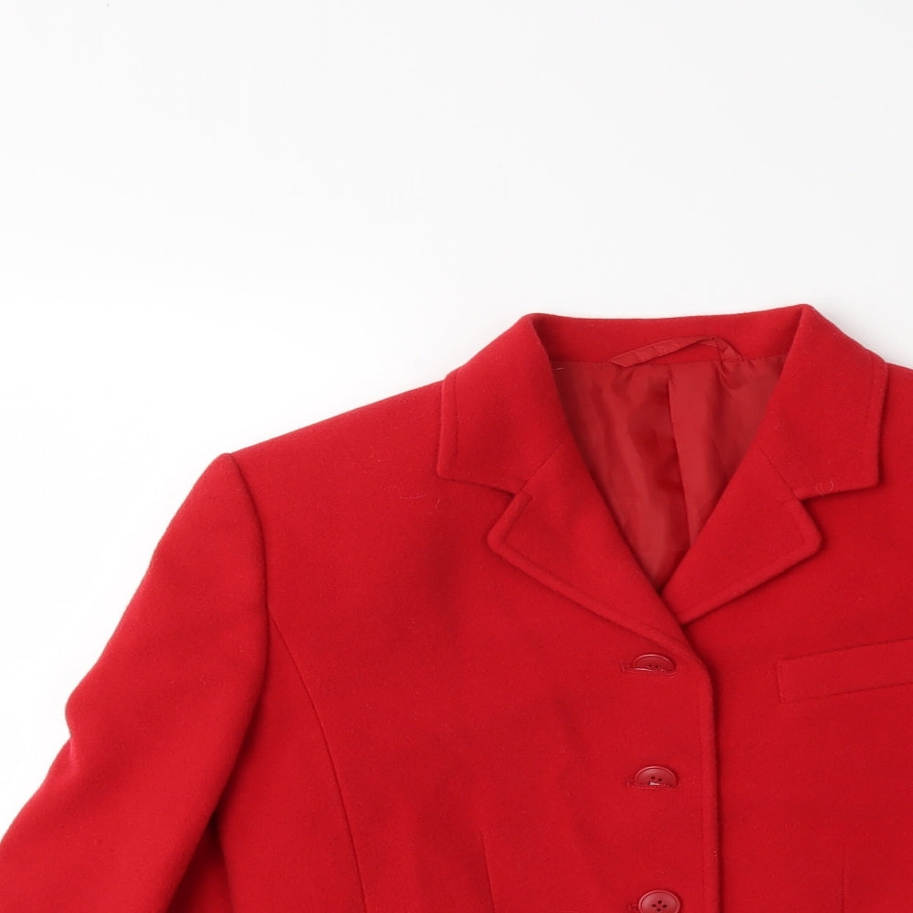 NEXT Womens Red   Jacket Coat Size 10