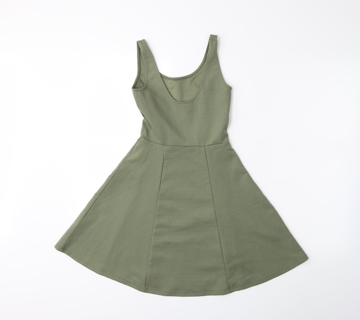 H&M  Womens Green   Fit & Flare  Size 6