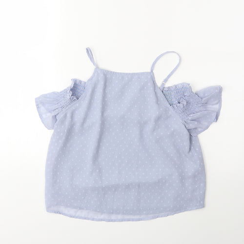 New Look Girls Grey   Basic Blouse Size 12 Years