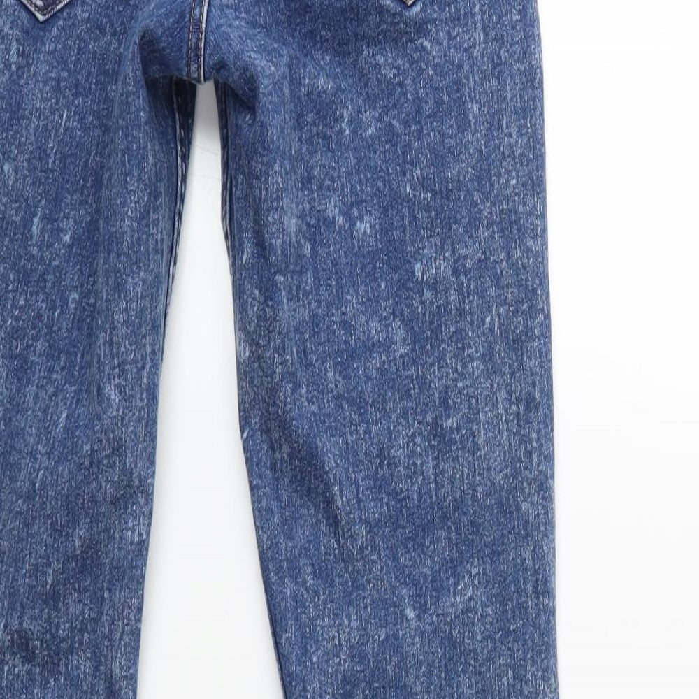 H&M Womens Blue  Denim Skinny Jeans Size 8 L29 in
