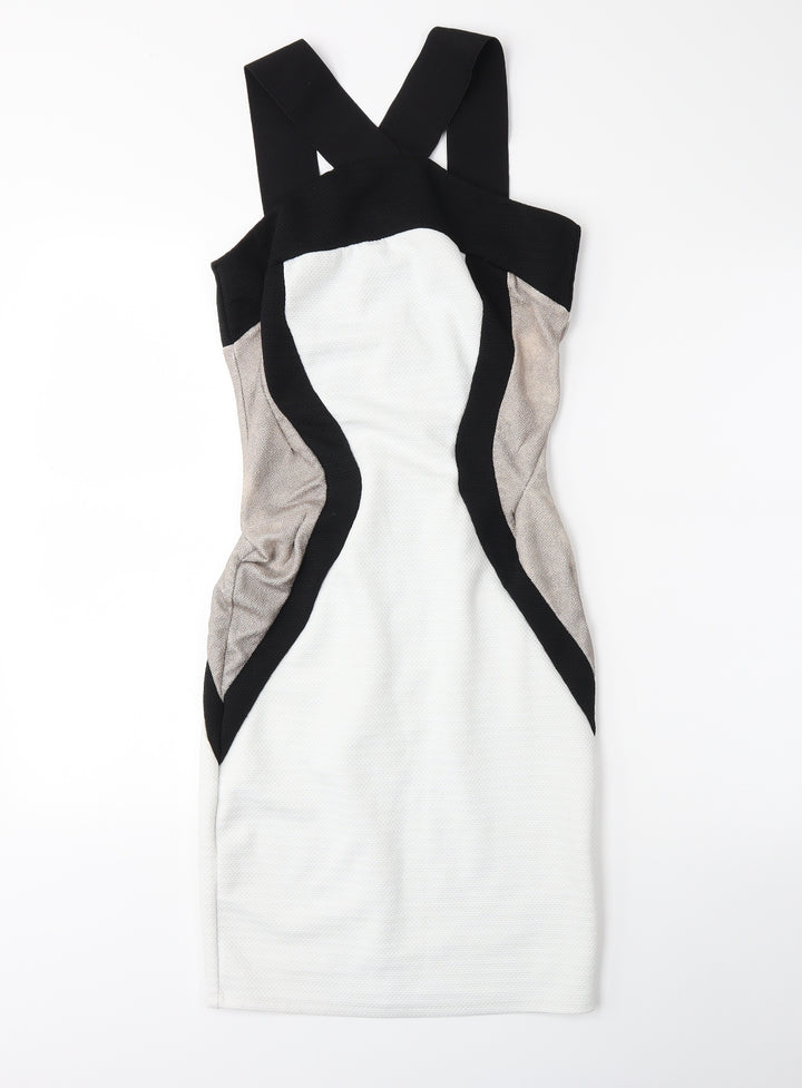 River Island Womens White Bodycon Size 10