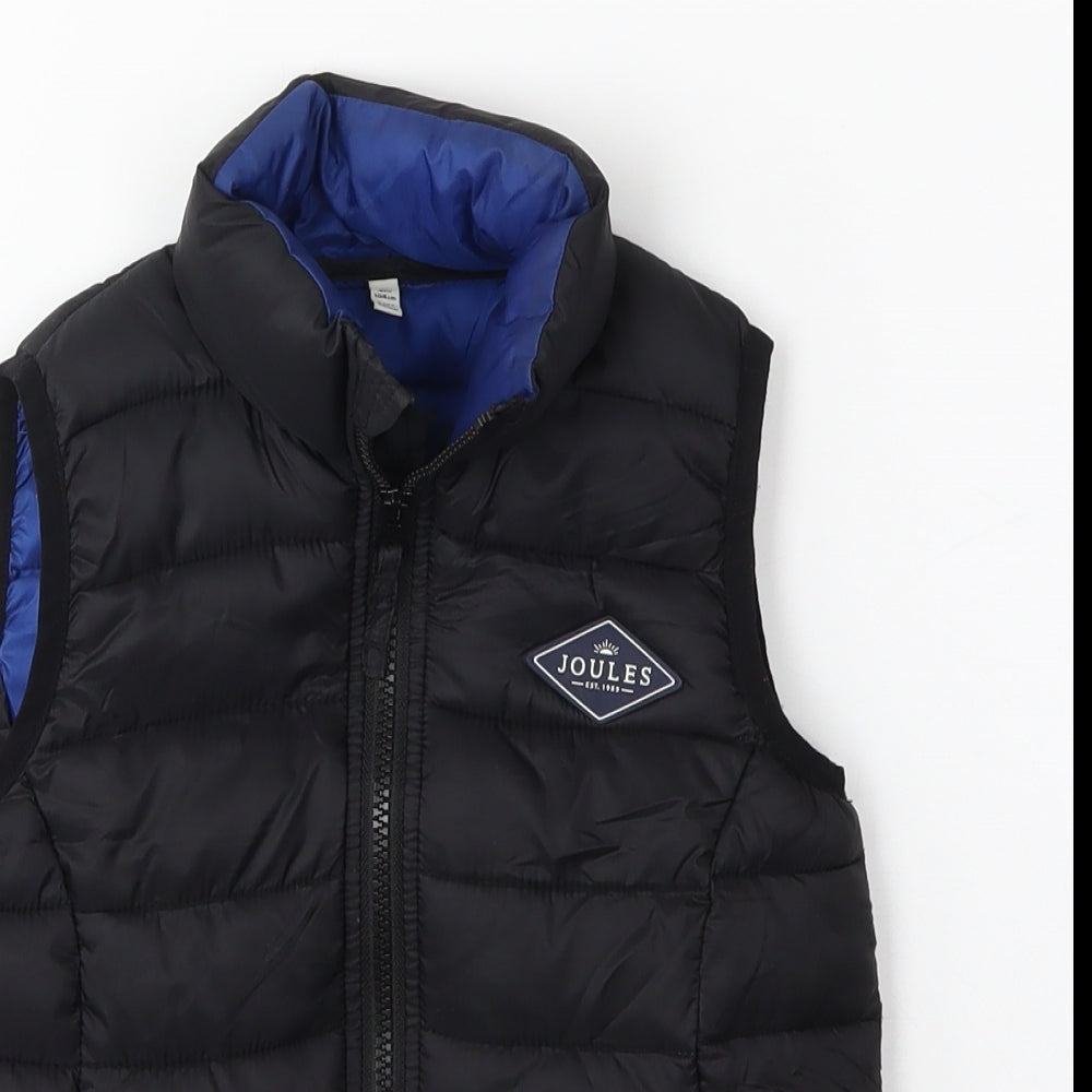 Joules Boys Black   Gilet Coat Size 4 Years