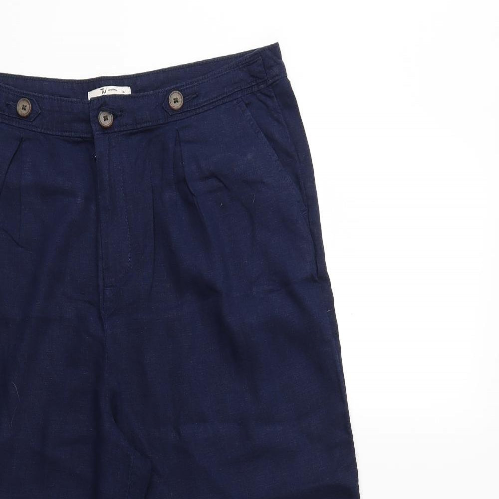 TU Womens Blue   Trousers  Size 14 L22 in