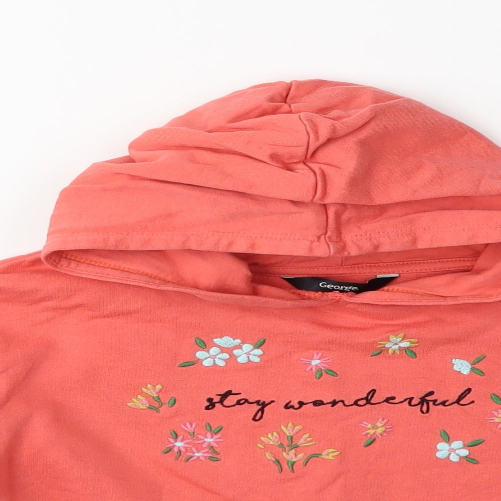 George Girls Pink   Pullover Hoodie Size 4-5 Years