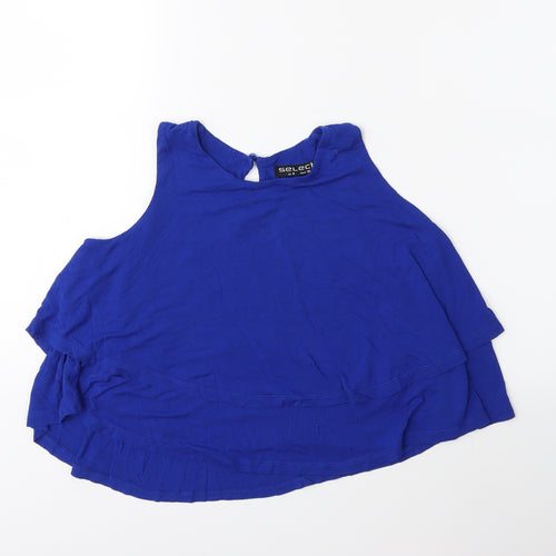 Select Womens Blue   Basic Tank Size 8