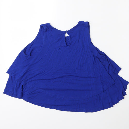 Select Womens Blue   Basic Tank Size 8